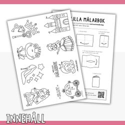 Liten målarbok - prinsessor