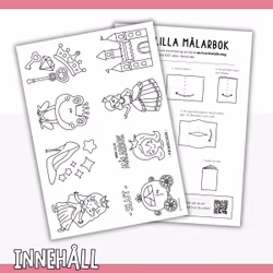 Liten målarbok - prinsessor
