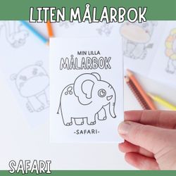 Liten målarbok - safari