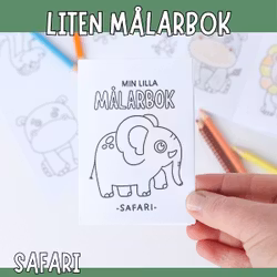Liten målarbok - safari