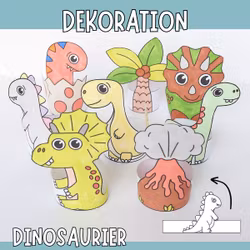 Pyssla dinosaurier - dekorationer