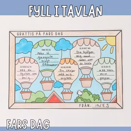 Fars dag-pyssel - Luftballonger