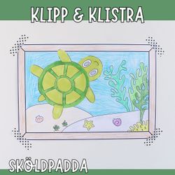 Gör en tavla: sköldpadda
