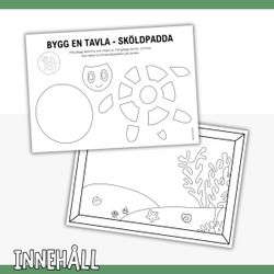 Gör en tavla: sköldpadda