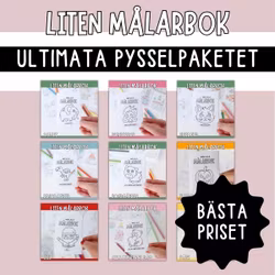 Pysselkit - min lilla målarbok (9 stycken)