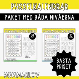 KOMBO sommarlovets pysselkalendrar