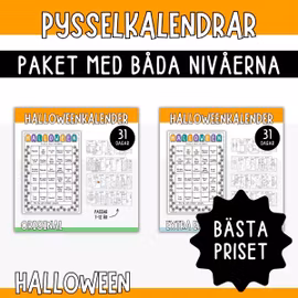 Halloweenkalender - KOMBO (Original & Extra enkel)