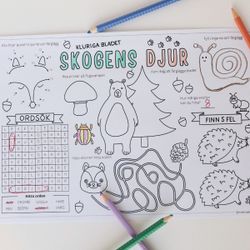 Skogens djur - kluriga bladet