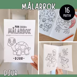 Målarbok - djur