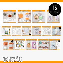 Halloweenpyssel - Ultimata pysselpaketet