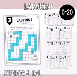 Labyrinter - siffror och tal
