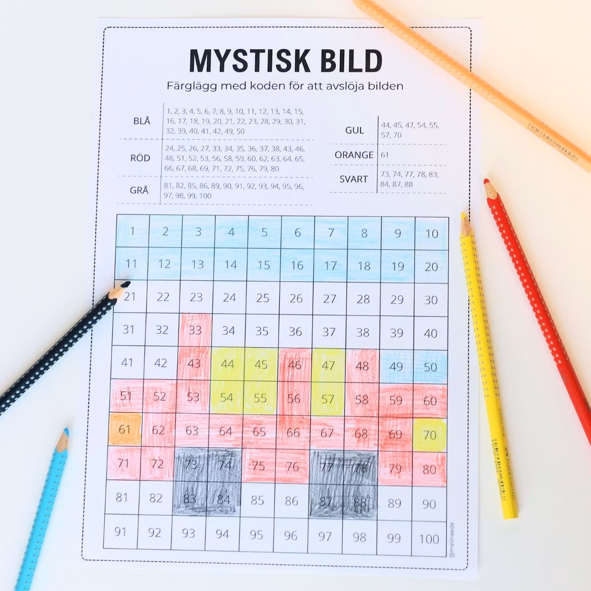 Mystiska bilder - hundraruta