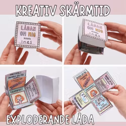 Lådan om mig - exploderande låda (mallar + video)