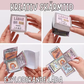 Lådan om mig - exploderande låda (mallar + video)