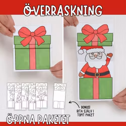 Julpyssel - julklappar som öppnas