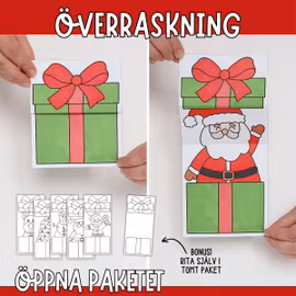 Julpyssel för barn - Julklappar som öppnas