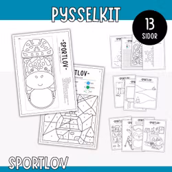 Pysselkit sportlov - 13 pyssel och kluringar