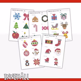 Pärlmönster för pärlplattor- 30 julmotiv