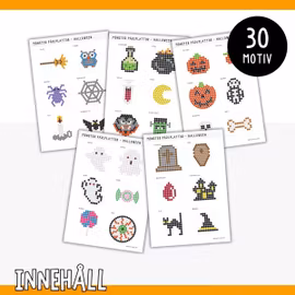 30 pärlmönster - Pärlplattor tema halloween