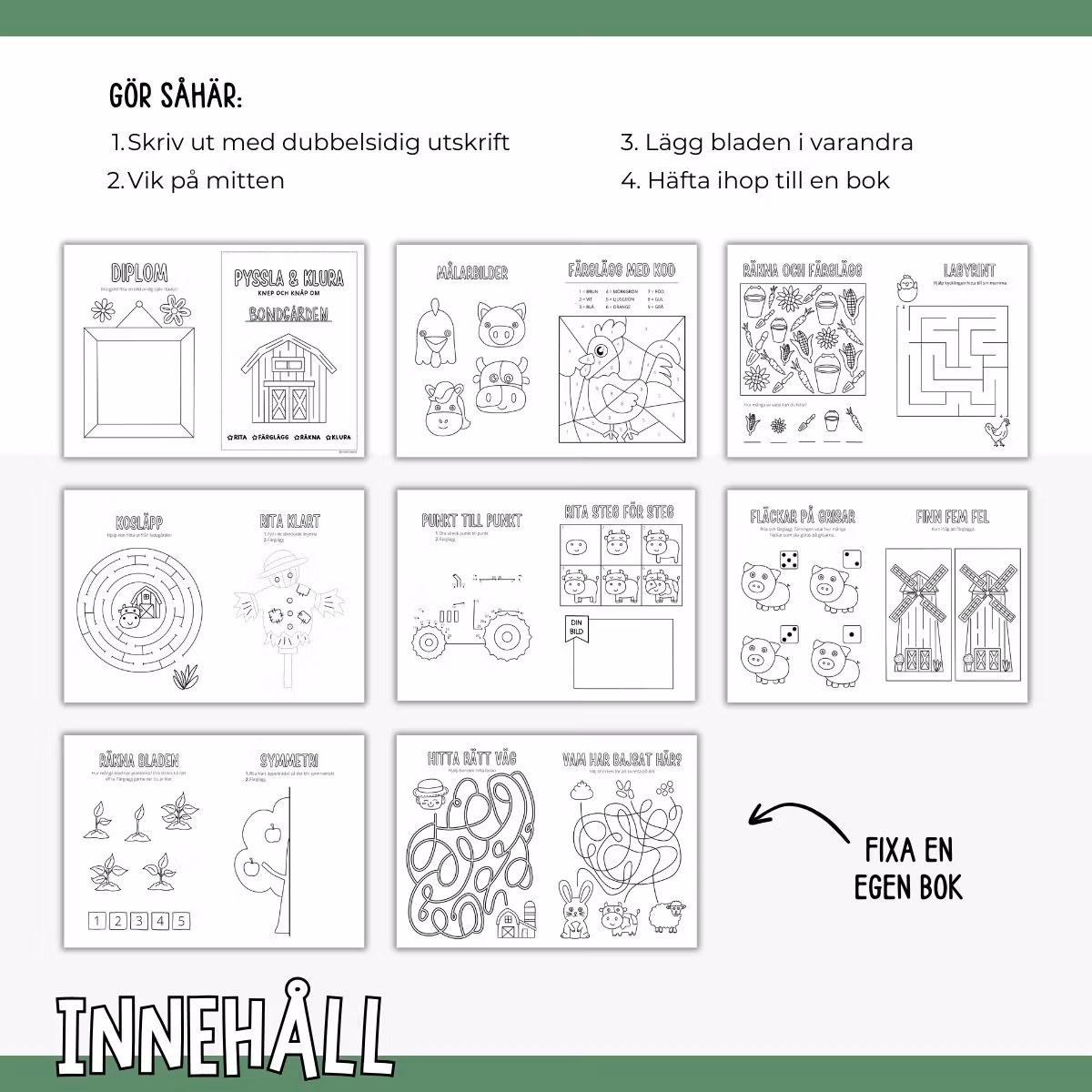 Bondgården - pyssla och klura