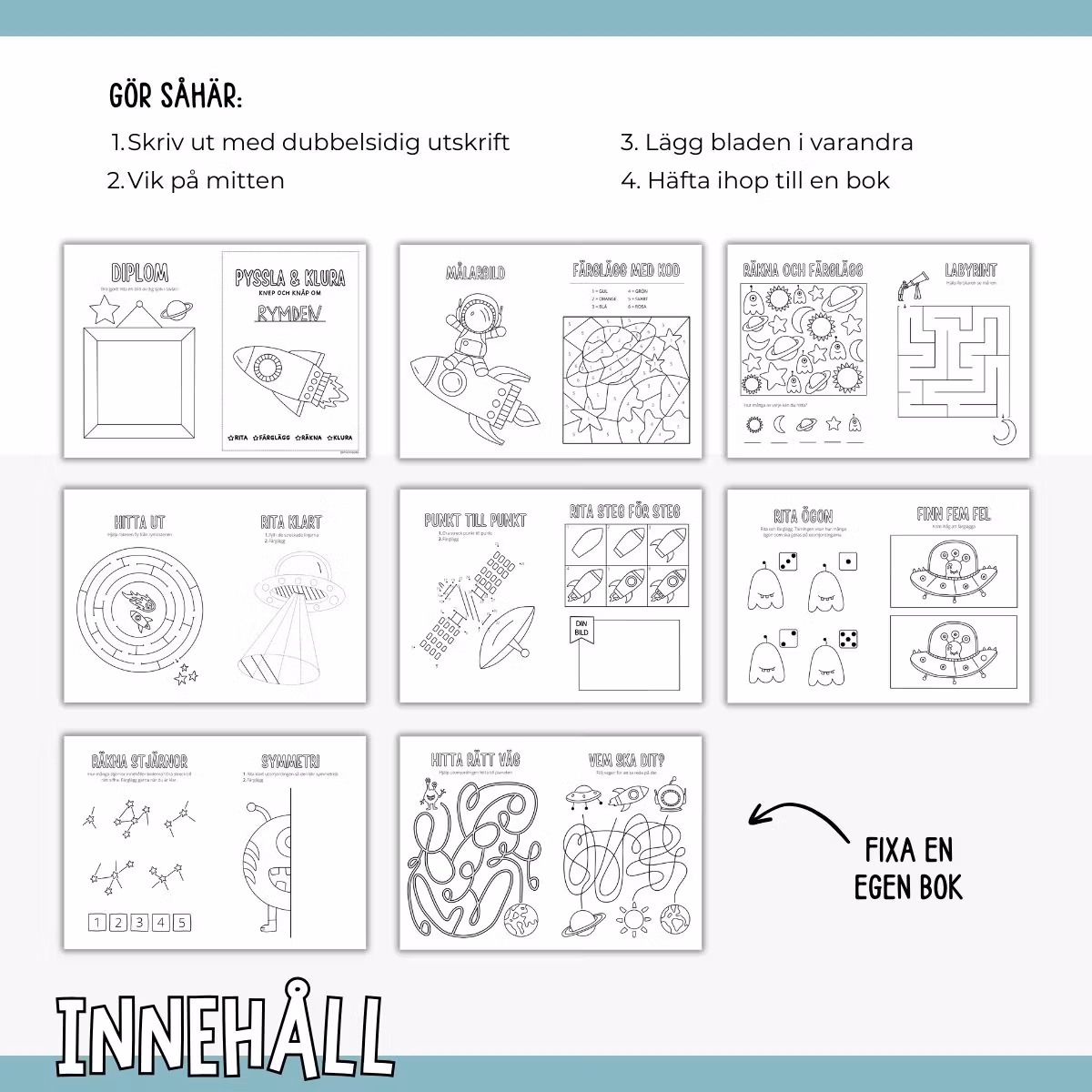 Rymden - pyssla och klura