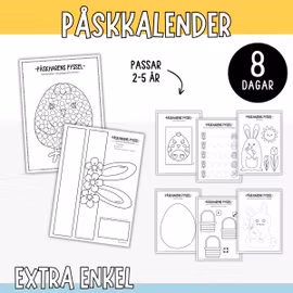Påskharens pyssel 8 dagar - Extra enkel