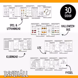 Utmaningar, bus, spel, lek och pyssel - Halloween