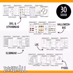 Utmaningar, bus, spel, lek och pyssel - Halloween