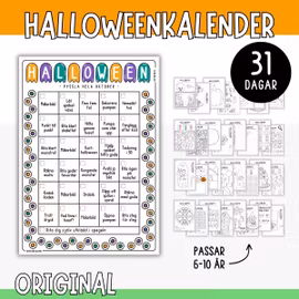Halloweenkalender - Original (31 pyssel)