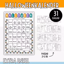 Halloweenkalender - Extra enkel (31 pyssel)