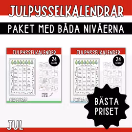 KOMBO pysselkalender original & extra enkel