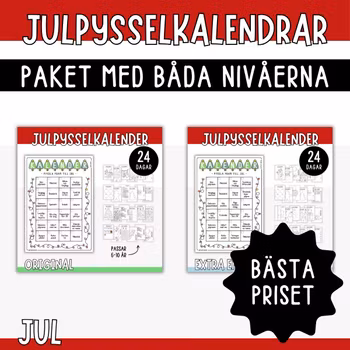 KOMBO pysselkalender original & extra enkel