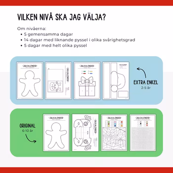 KOMBO pysselkalender original & extra enkel