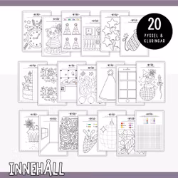 Nyårspyssel - Bara pennor behövs