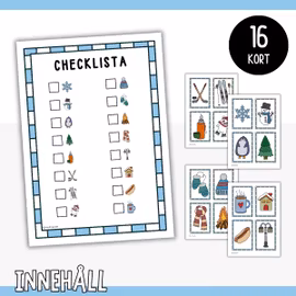 Skattjakt för barn - Vinter