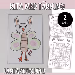 Rita med tärning - Fantasifigurer