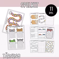 Tärningsspel för barn - Spelkit