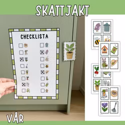 Skattjakt för barn - Vår