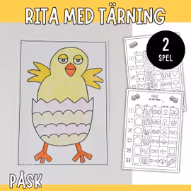 Rita med tärning - Påsk