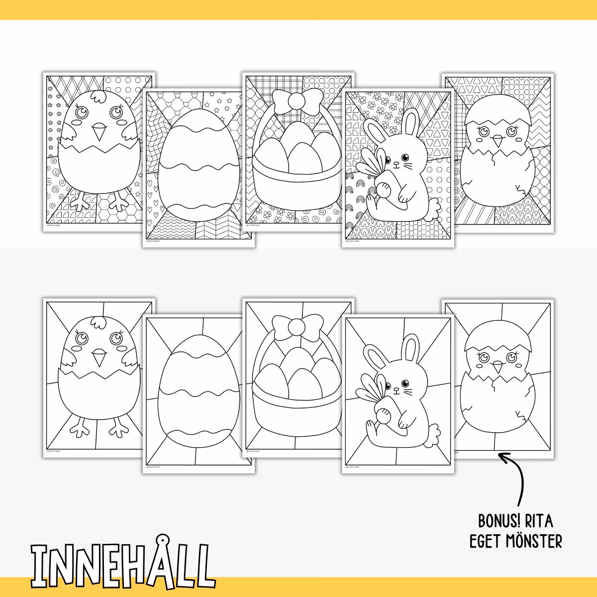 Påsk - Målarbilder popkonst