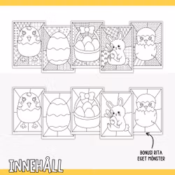 Påsk - Målarbilder popkonst