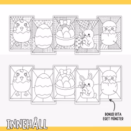 Påsk - Målarbilder popkonst