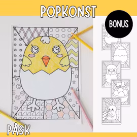 Påsk - Målarbilder popkonst