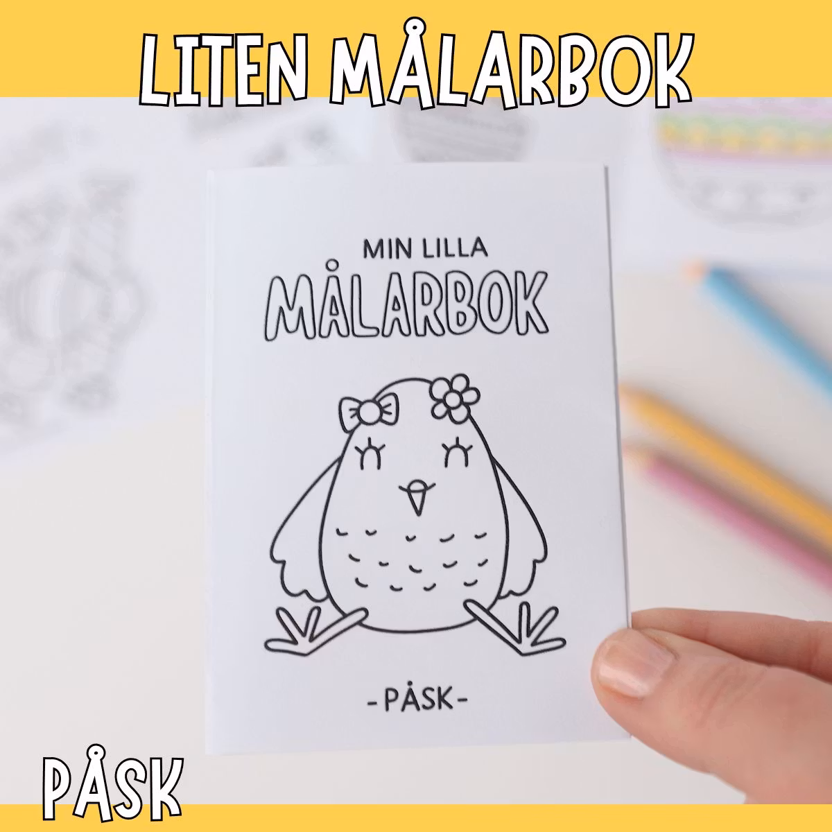 Min lilla målarbok - Påskpyssel för barn