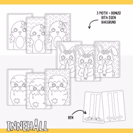 Sicksack-figurer - Påskpyssel