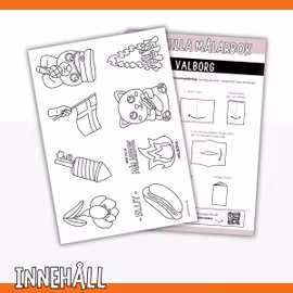 Min lilla målarbok - Valborg (30 april)