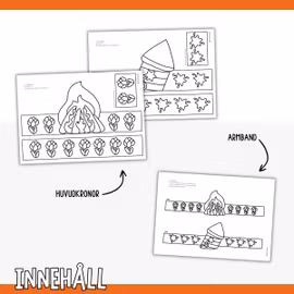 Valborgspyssel 30 april - Huvudkronor & armband