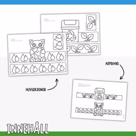 Jordens dag-pyssel 22 april - Huvudkronor & armband