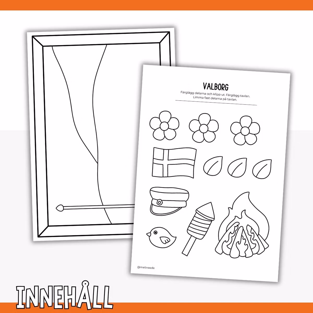 Valborgspyssel för barn - Skapa en valborgstavla