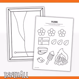 Valborgspyssel för barn - Skapa en valborgstavla